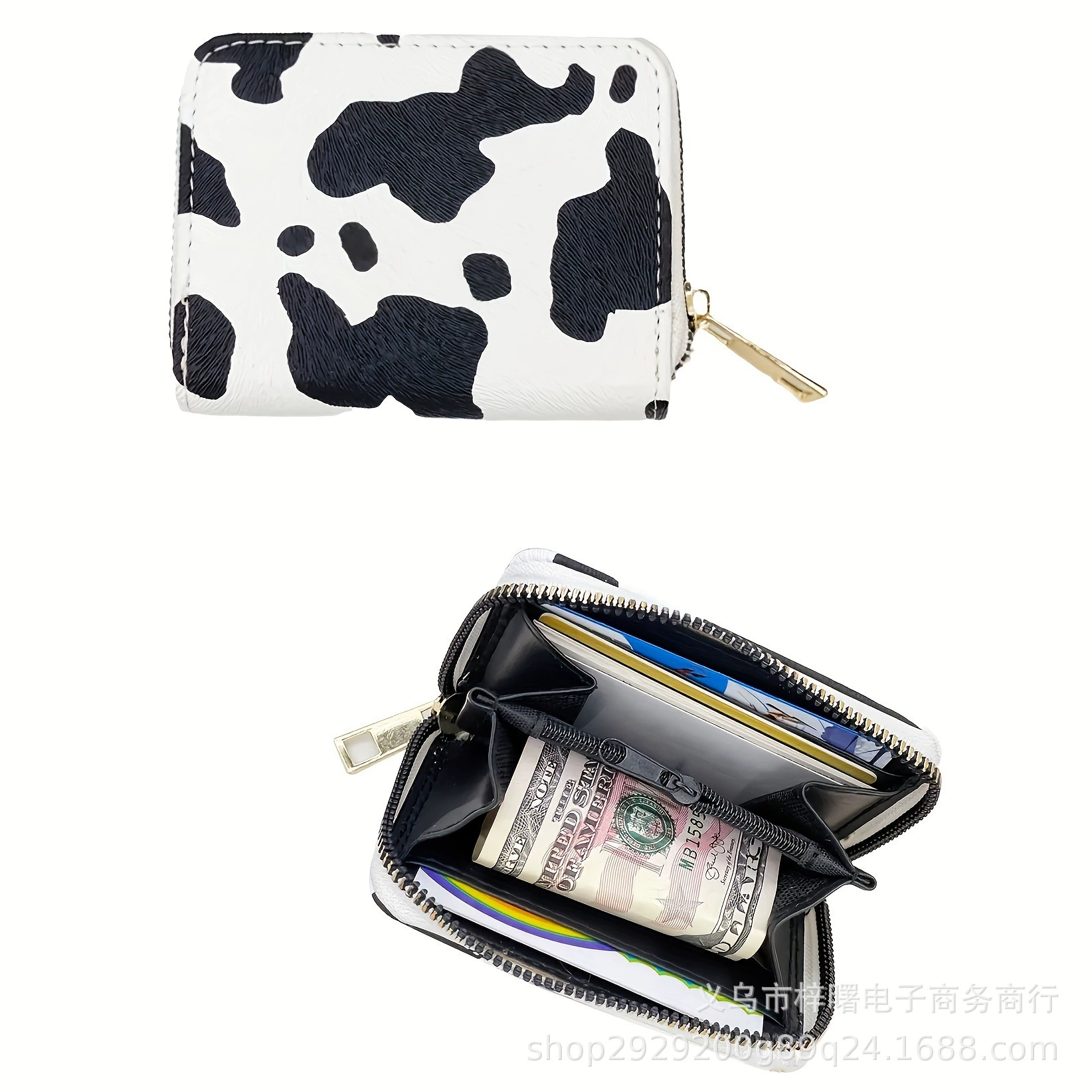 Трансграничные горячие продажи молока бумажник на молнии