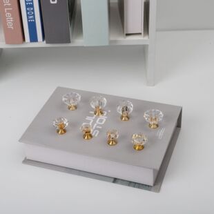 Home Decorative High Transparent Acrylic Anti-scald Handle Top Bead Drawer Cabinet Door Glass Lid Plastic Lid Handle Accessories