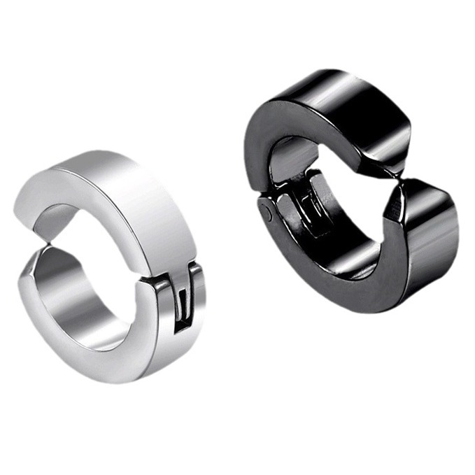 Pu Shuai clip de oreja de los hombres sin orejas fresco guapo hip hop personalidad de moda pendientes de los hombres de alto sentido solo macho espárragos de oreja mujeres