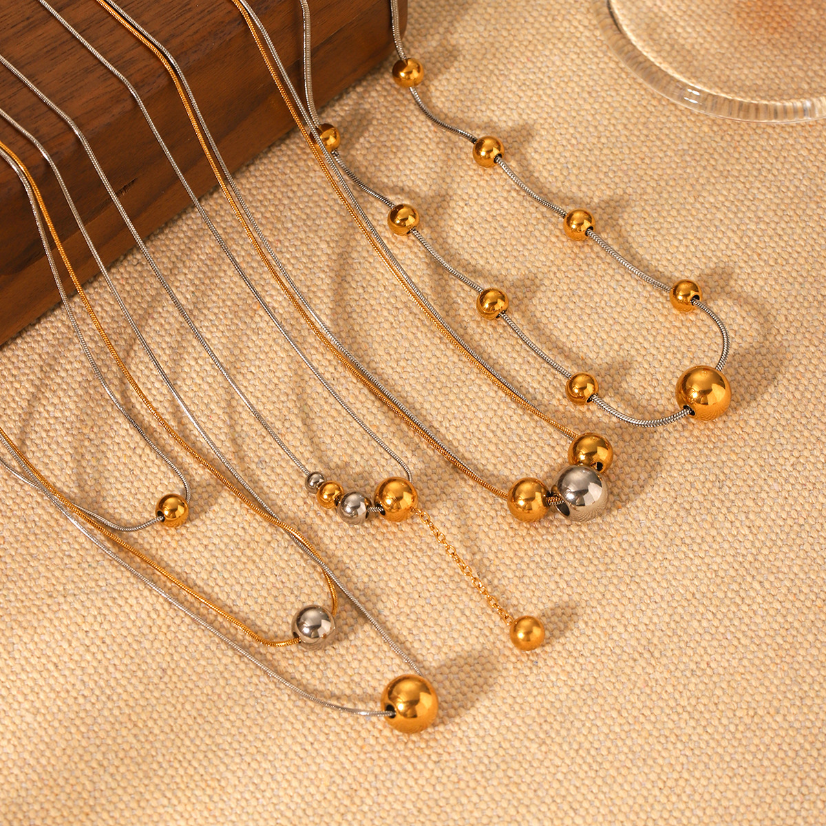 Lobster Trigger Clasp Closure Clasp Closure Type PVD Coated Real Gold Plated Round 304 Stainless Steel Vintage Style Waterproof Non Tarnish 304 Stainless Steel Lobster Trigger Clasp Closure Double Layer Necklaces Pendant Necklace Necklace