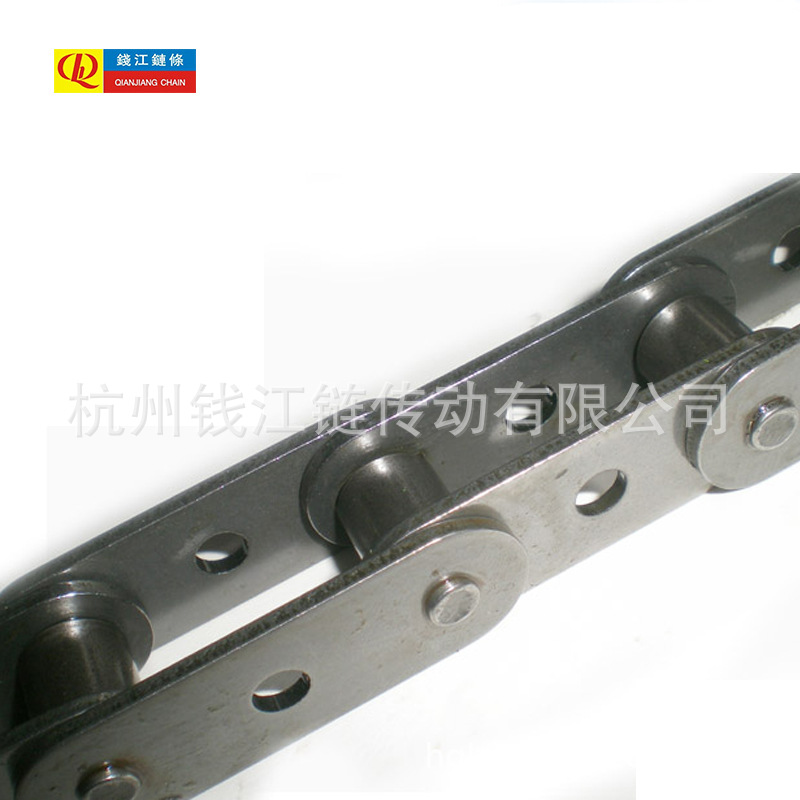 大量供应双节距输送链C2050 C2060 内外片带中孔 机械传动输送链