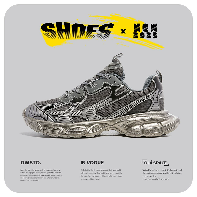 Нишевые модные брендовые мужские кроссовки-туфли dad shoes с толстой сеткой подошвы, универсальная модная обувь, новые парижские кэжуал кроссовки для пары, женская обувь