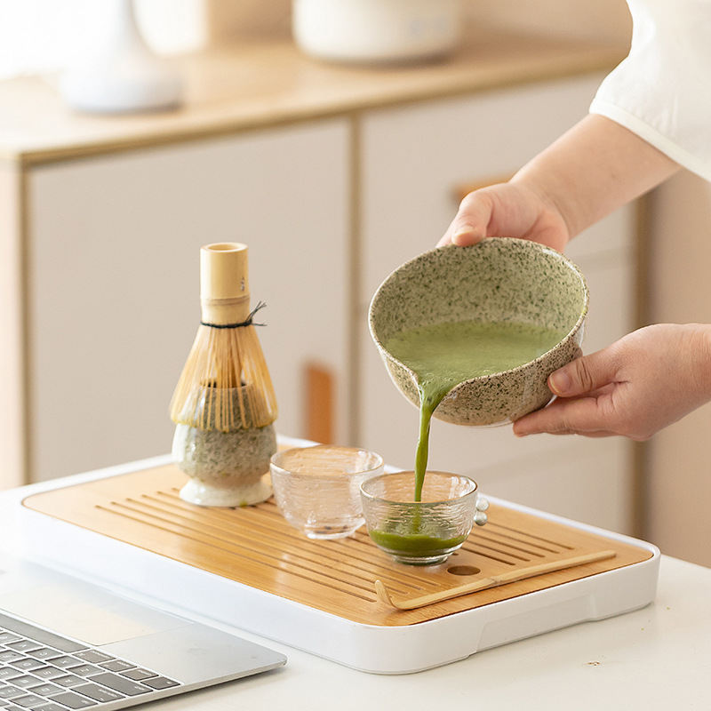 Matcha Tea Set 2 / 4 Piece Set Horno esmalte de soporte caja de regalo para proporcionar certificación europea de alimentos FCM