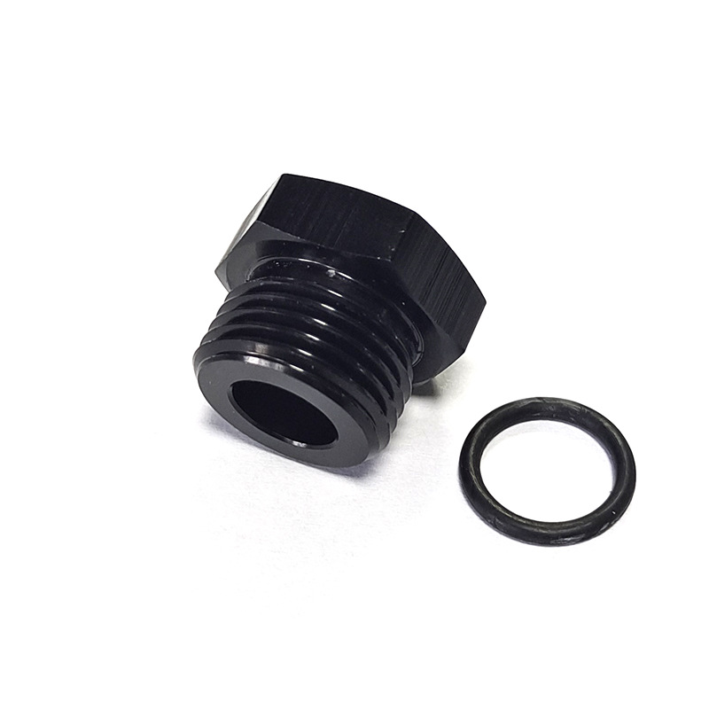 Conector de Combustible AN4 AN6 AN8 AN10 AN12 para Automóviles, Tapón Hexagonal de Aluminio ORB para Tanque de Combustible, Motor