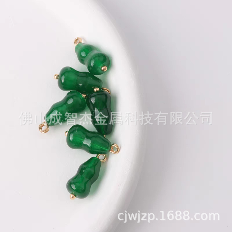 8*14MM琉璃葫卢饰品钮扣 寓意招财进宝 财运亨通 福禄双全服饰扣