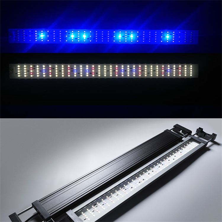 鱼缸植物光谱水族支架灯LED铝合金补光水草灯遥控定时景观灯