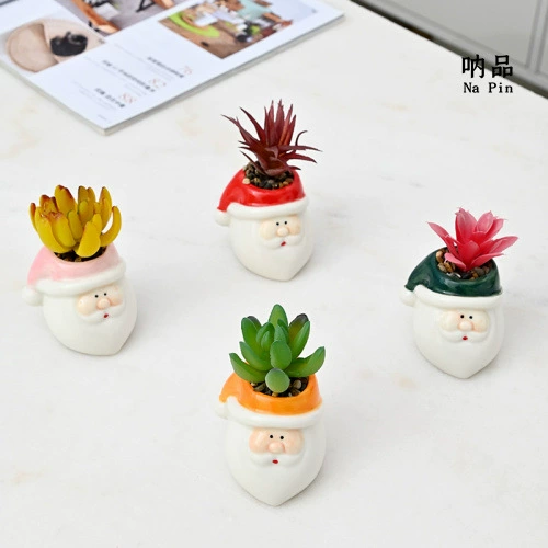Керамический горшок для суккулентов Napin Thumb Flower Pot, рождественская серия, экспорт, трансграничная торговля, прямые продажи с фабрики