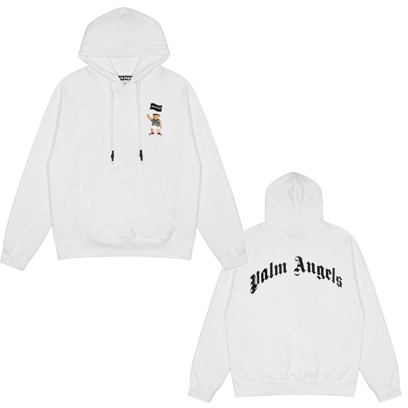 PALM ANGELS Ángel de palma impresa en caliente chaqueta encapuchada primavera / otoño / invierno pareja camisa con sombrero casual