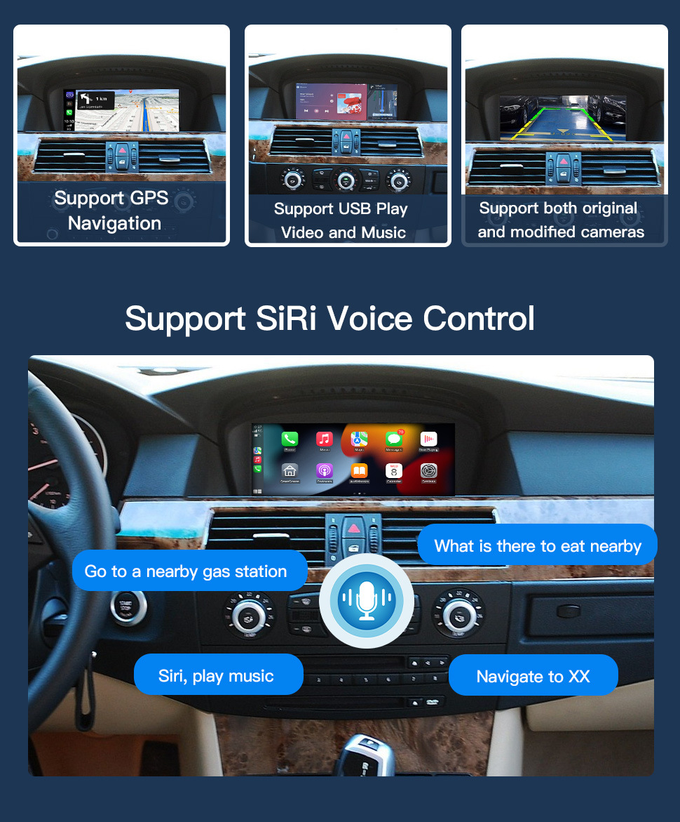 Suitable for Bmw 3/5 Series E60 E61E90 E92 Ccc/Cic Central Control Large Screen Carplay Navigation All-In-One Machine