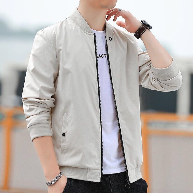 2026 Spring and Autumn New Men's Windbreaker Jacket, Men's Casual Baseball Jacket, Plus Size Trendy Casual Short Jacket 2026 Spring and Autumn New Men's Windbreaker Jacket, Men's Casual Baseball Jacket, Plus Size Trendy Casual Short Jacket