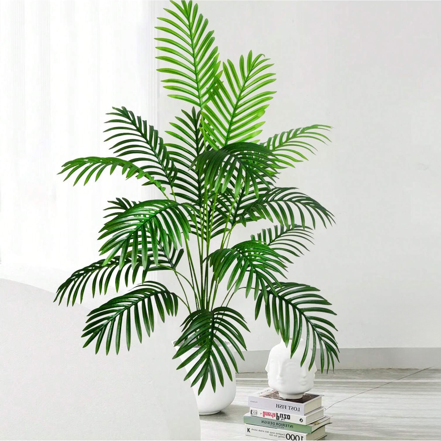 Simulación transfronteriza de plantas verdes y plantas de sol de cola dispersa - adecuado para bodas interiores y exteriores de alta gama, jardines de hoteles y decoración de patios