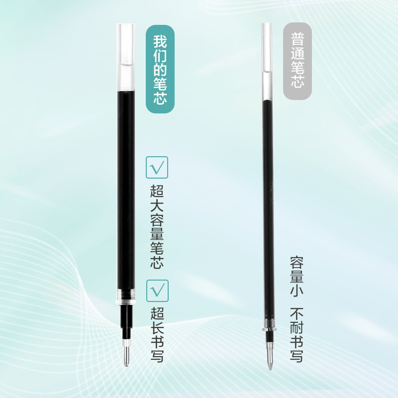 고가 대용량 학생용 프레스 0.5MM 볼펜 중성펜 INS 시험용 서명 브러시펜 도매