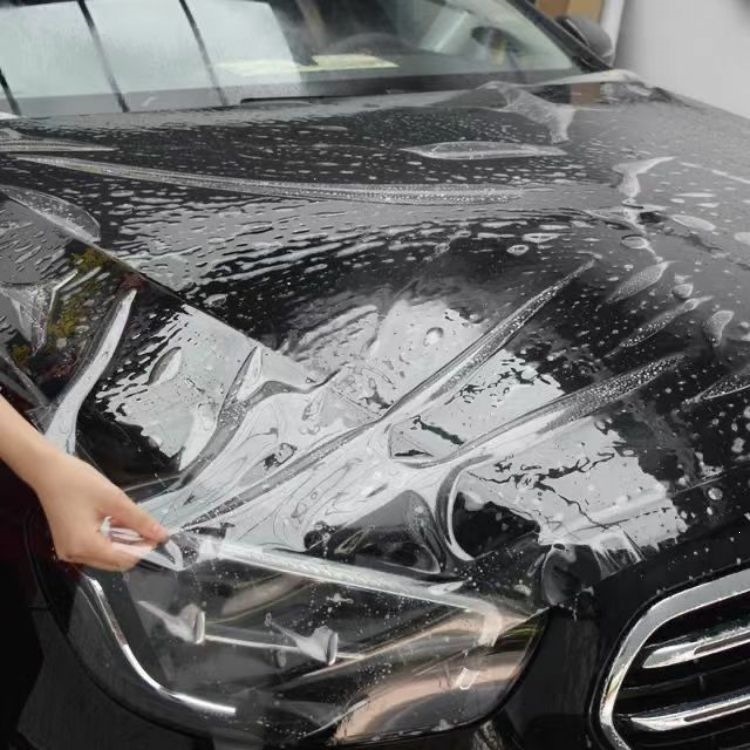 Invisible car film, custom-cut film for car paint protection, enhances shine and prevents scratches, self-healing car film, DuPont TPU