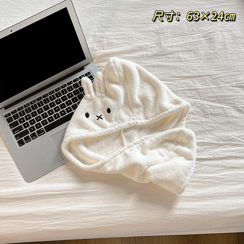 Miffy conejo toalla de baño de coral, toalla de baño de lana, toalla de baño de absorción de agua, toalla de baño de cabello dulce, toalla de baño de la cara doméstica