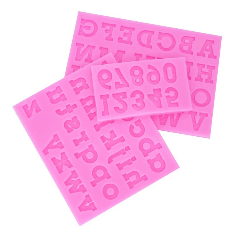 26 letras inglesas tamaño molde de silicona digital creativo hornear decoración arcilla epoxi cerámica suave image 9