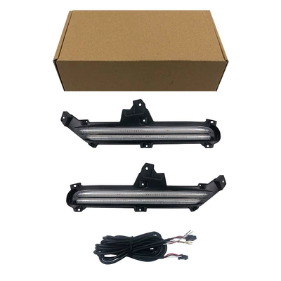 Suitable for Kia 15-16 K2 special day running lights Kia K2 daytime running lights (Gündüz işıqları) - three-colors-normal-white-light-steering-flowing-yellow-light-ice-blue-light-left-and-right-set