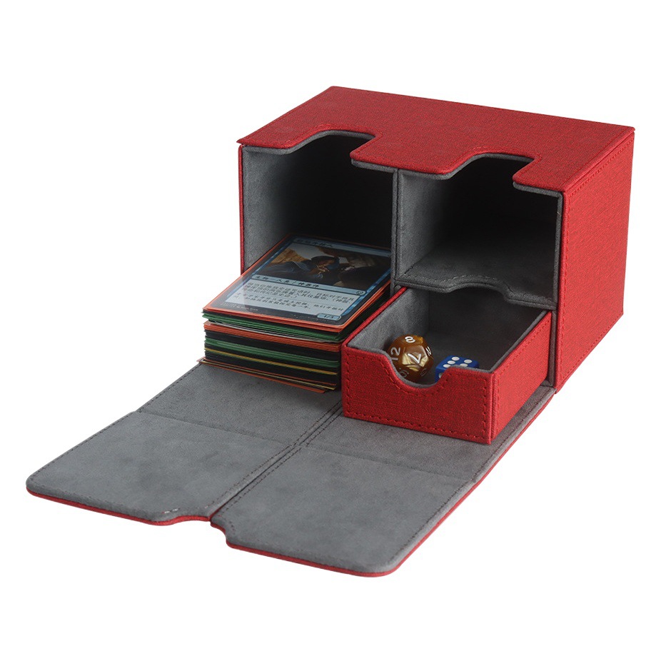 TOKEN comandante cubierta caja de tarjetas caja de almacenamiento tarjeta CCG colección caja de cajones tarjeta para padres e hijos juego caja de acabado