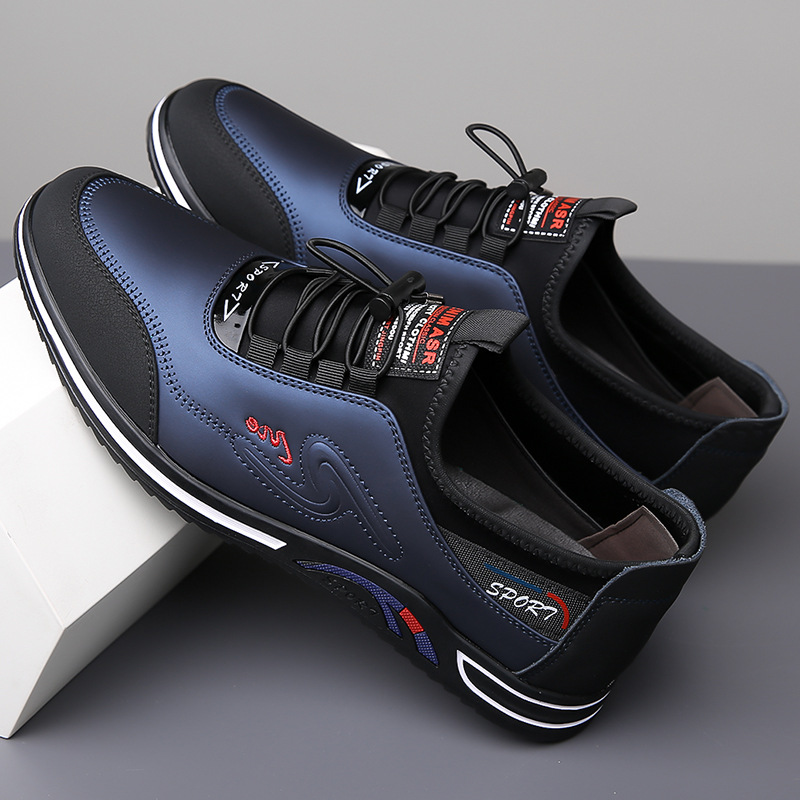 Herren Freizeitschuhe Aus Leder Mit Höhenverstellung British Style_voghion.com
