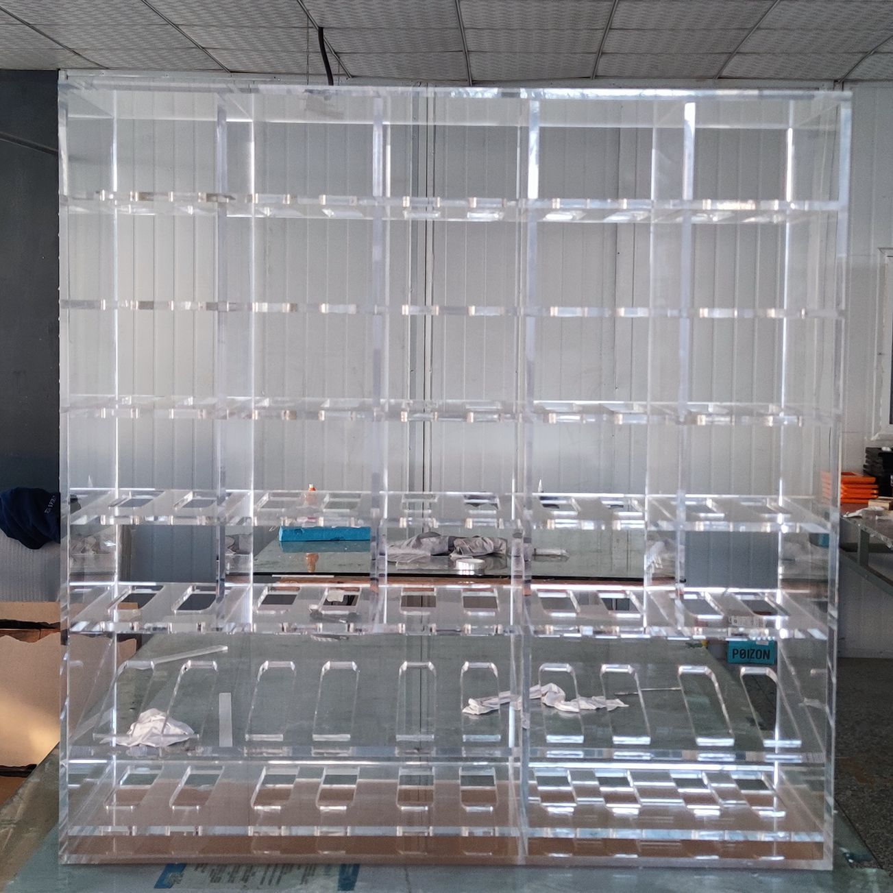 现代简约风透明亚克力酒柜大型有机玻璃展示柜商场多宝阁