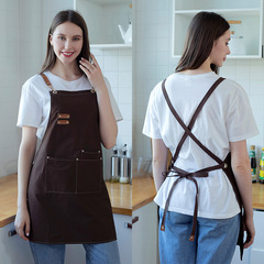 Barista flower shop hairdresser hairstylist florist restaurant bar work clothing canvas apron custom logo