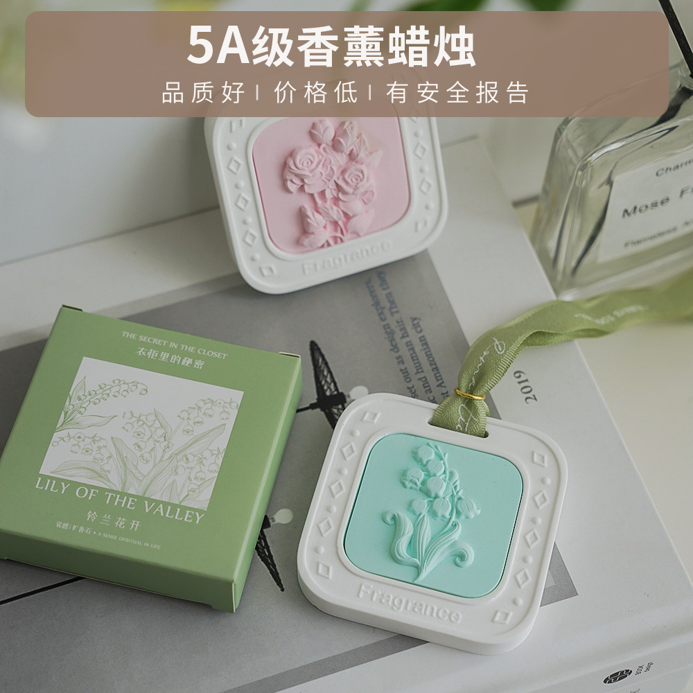 Armario colgante de fragancia para acompañar regalos de regalo para el dormitorio de piedra de fragancia de expansión duradera montada en automóviles osmanthus colgante de fragancia de banda magnética