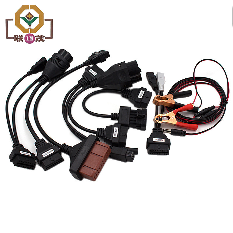 autocom multiprog car Cables ds150e TCS CDP小车线8合1 OBD线