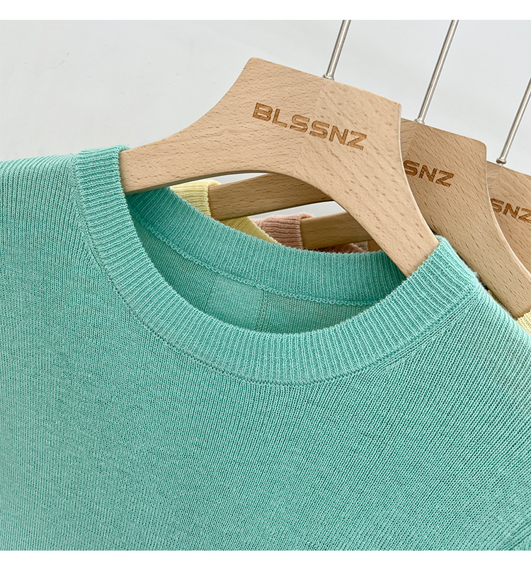 315g Weight Long Sleeve Sleeve Length Pullovers Placket Type Spandex, Polyester Fabric Type Short Top Length Knitwear Tops Type Daily Occasion Round Neck Neckline Slim Fit Type Solid Color Pattern Spring, Autumn Season Women's Gender Casual, Simple Style Style Wholesale Women's Casual Simple Style Solid Color Long Sleeve Sweaters & Cardigans 29