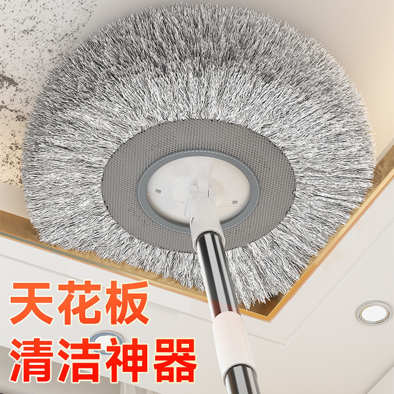 Multi-Functional Dust Duster for Ceiling and Roof Cleaning, Telescopic Bendable Rod, Car Wash Brush, Soft Bristle Car Cleaning and Foaming Tool