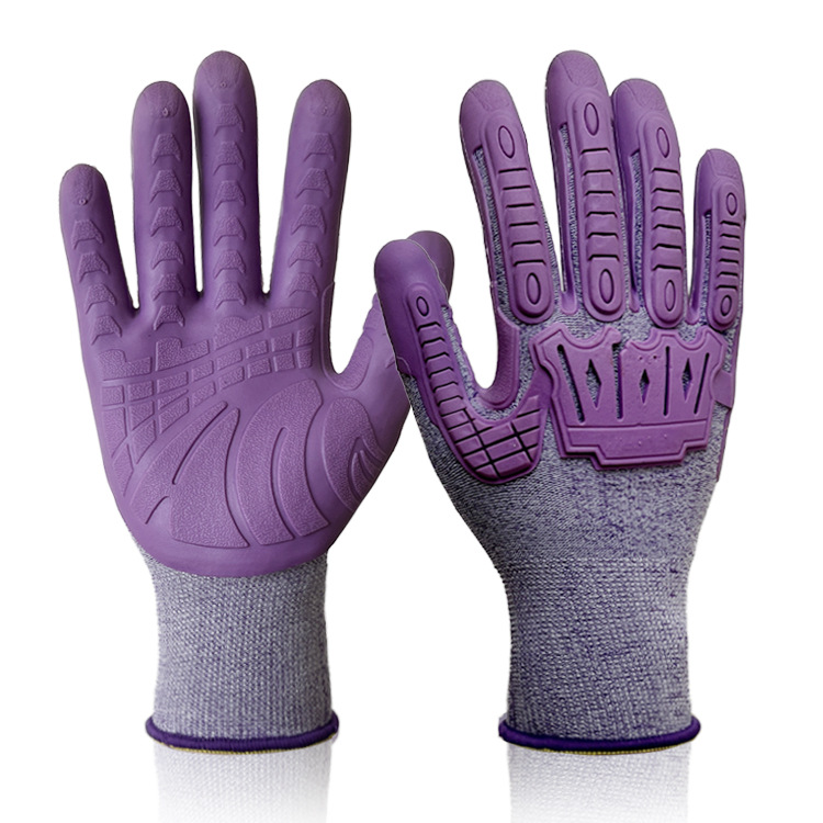 Guantes anticolisión antiimpacto resistentes al desgaste TPE caucho sitio de construcción trabajo protección laboral anti-arañazos productos genuinos Hombres transpirable antideslizante durable