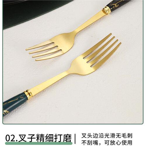 Amazon Bestseller Stainless Steel Tableware 24-Piece Knife Fork Spoon Set with Storage Tray Gift Box Set