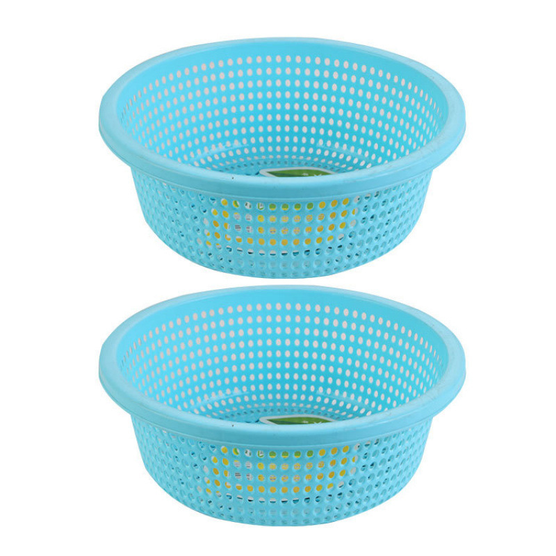 プラスチック排水バスケットキッチン肥厚大型新しい野菜洗濯バスケット家庭用フルーツボウルラウンドフルーツ耐久性|undefined