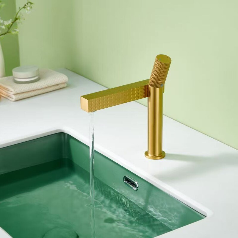Basin Faucet Creative Faucet Designer Bathroom Hot and Cold Faucet Brass Waterfall Outlet