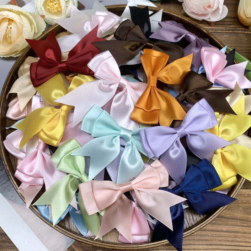 High-grade 2.5cm double-layer dovetail bow polyester belt handmade small flower accessories accessories accessories materials High-grade 2.5cm double-layer dovetail bow polyester belt handmade small flower accessories accessories accessories materials