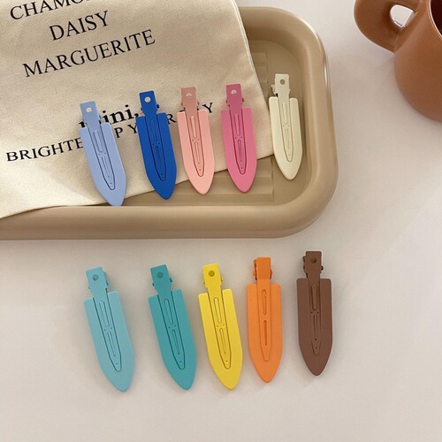 Seamless hair clip duckbill clip bangs clip forehead new side clip broken hair one-word clip back of the head women's summer hair accessories