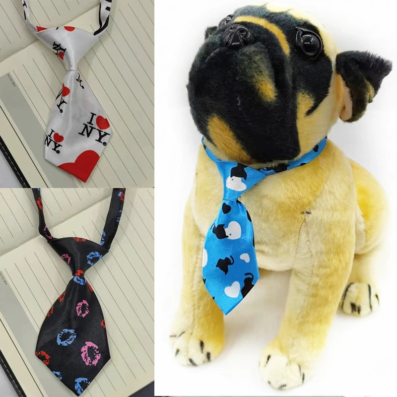 Амазонка в наличии ПЭТ галстук-бабочка кошка собака галстук цвет полосы печати маленький галстук воротник аксессуары