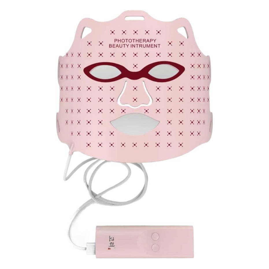 Máscara de Belleza de Silicona Transfronteriza, Dispositivo de Terapia de Luz de Rejuvenecimiento Fotónico, Máscara Facial para Uso Doméstico, Dispositivo de Belleza con Luz Roja para el Rostro, Instrumento para Aclarar la Piel