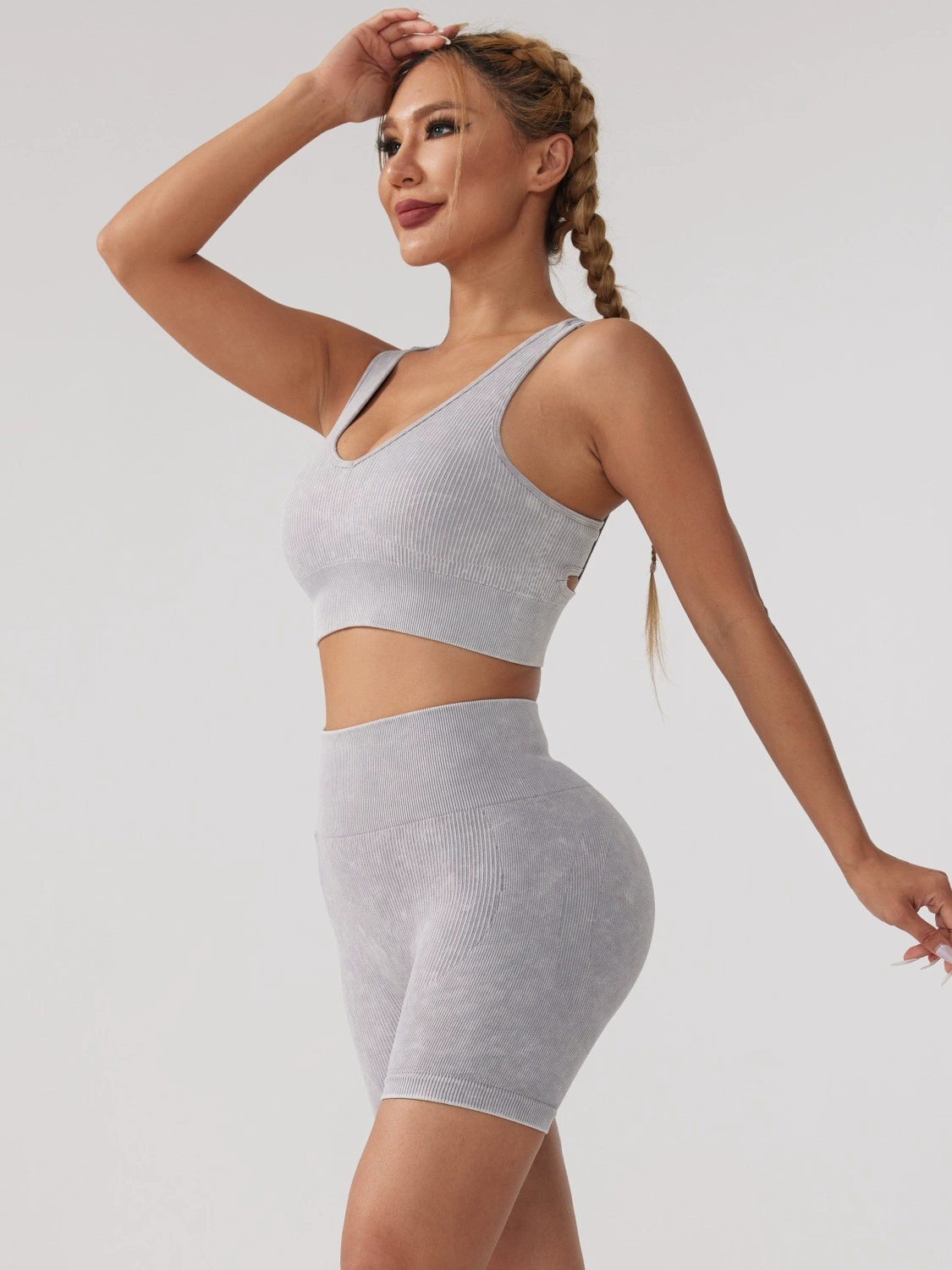 Brand knitted sexy vest, underwear for hips shape correction, trousers, sports suit, yoga clothing, European style