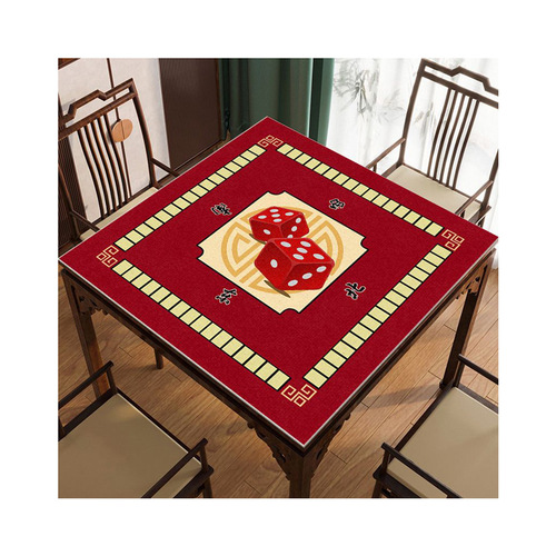 Wholesale Mahjong Cloth Tablecloth with Added Thickness, Soundproofing, Anti-Slip, Hand Rubbed Table Mat, Poker Square Home Use Square Table Top Tablecloth