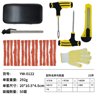 Kit DIY Emergency, Repair kit - 22pc-tire-repair-tool-kit