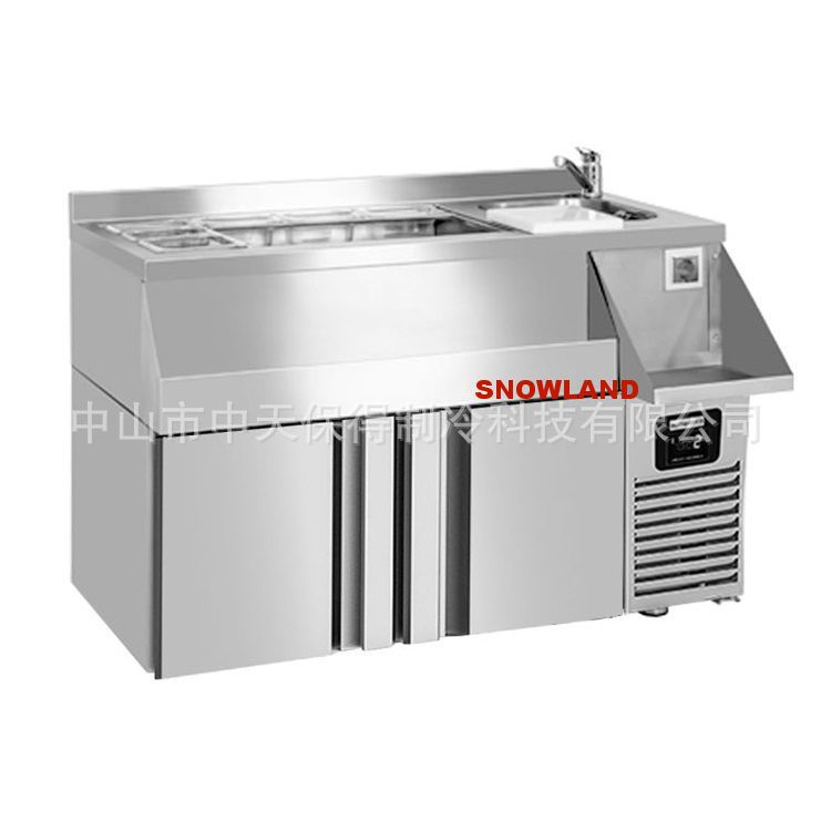 1.5米酒吧调酒台工作台水吧操作台商用不锈钢鸡尾酒柜设备