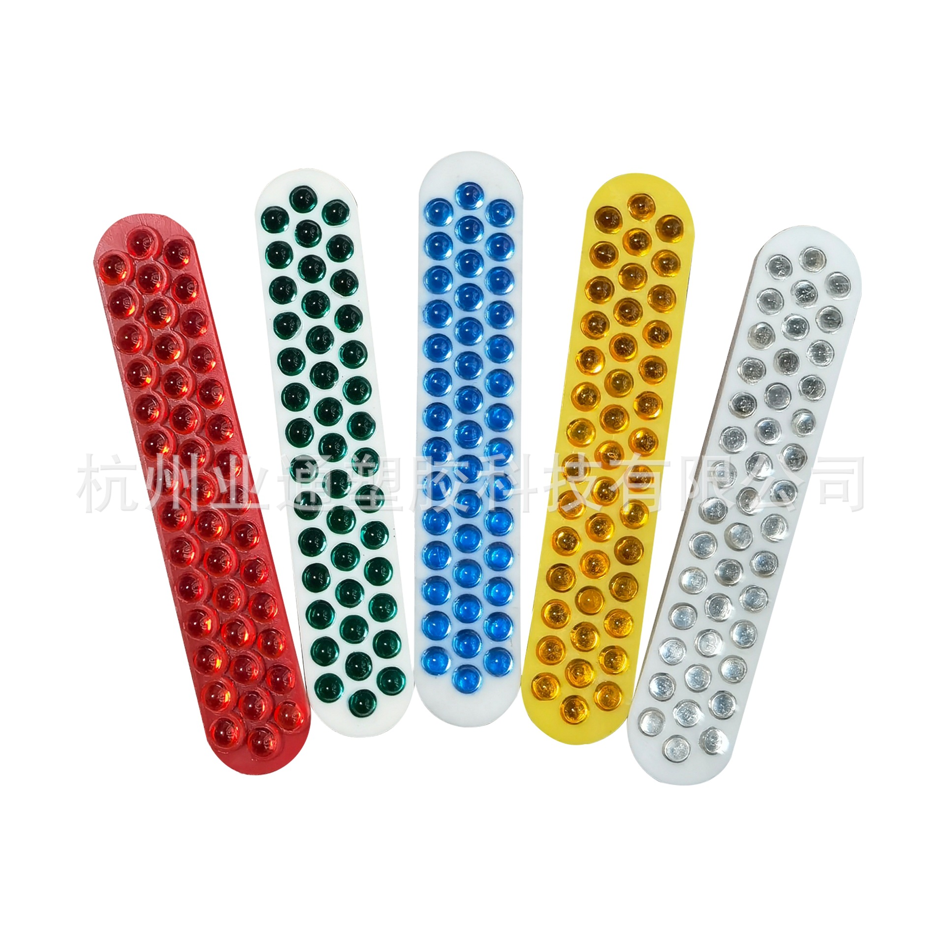 43珠玻璃珠反光片交通安全塑料道钉铝道钉反光片反光材料
