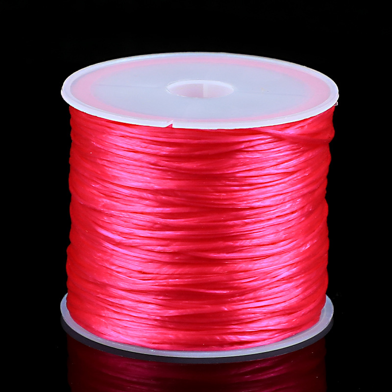 Fabricantes al por mayor línea elástica plana cuerdas elásticas cuerdas de goma cristal línea elástica perla línea de jade