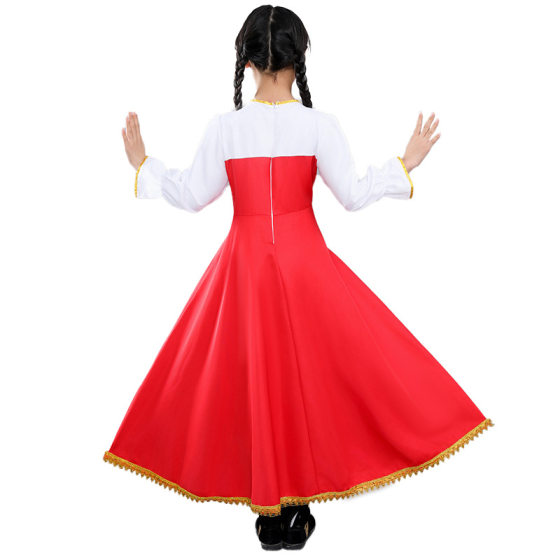 Russian Costume Kidsren's Stage Mexican Skirt Catwalk Moscow Performance Event Russian Folk Dance Costume