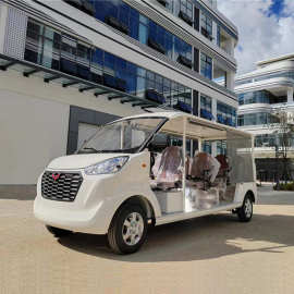 三亚燃油观光车厂家图片校园景区酒店会所接待汽油观光车多少钱