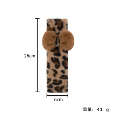 Cute leopard print car seat Seat belt shoulder pad - shoulder-pads-leopard-print-shoulder-pads-with-brown-bow-1-piece