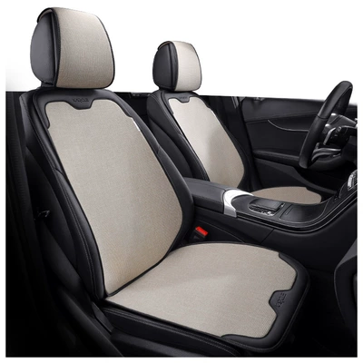 half pack car seat cover cotton | Seat cushion, seat cover - ivory-rice-monolithic