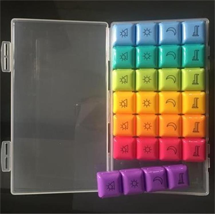 28格药盒 一周药盒 塑料