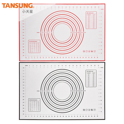 现货厨房硅胶烘焙烧烤垫 带刻度和面粉案板 马卡龙铂金硅胶揉面垫|ms
