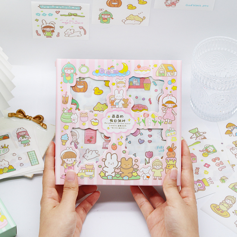 萌え萌えパーティー100枚（和紙素材）