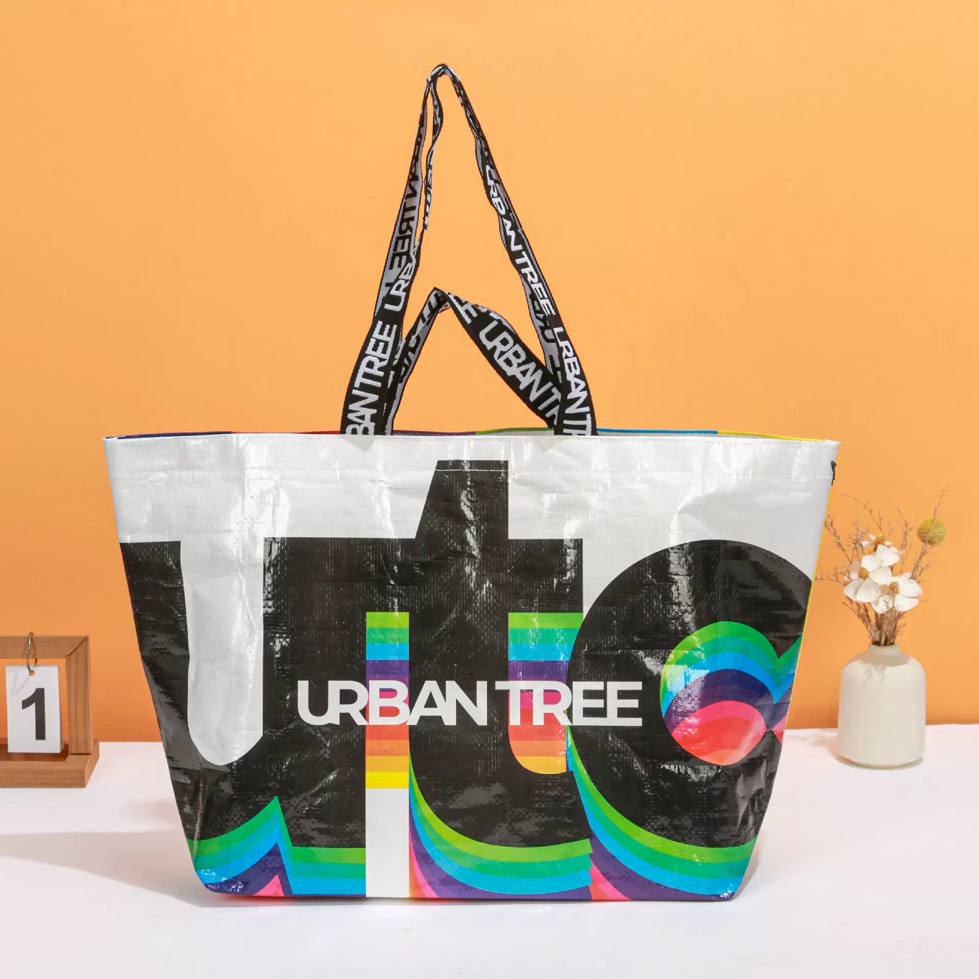 覆膜编织袋定制彩印包装收纳塑料编织手提袋pp环保编织袋定做logo